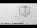 How To DRAW a PERFECT CUBE.