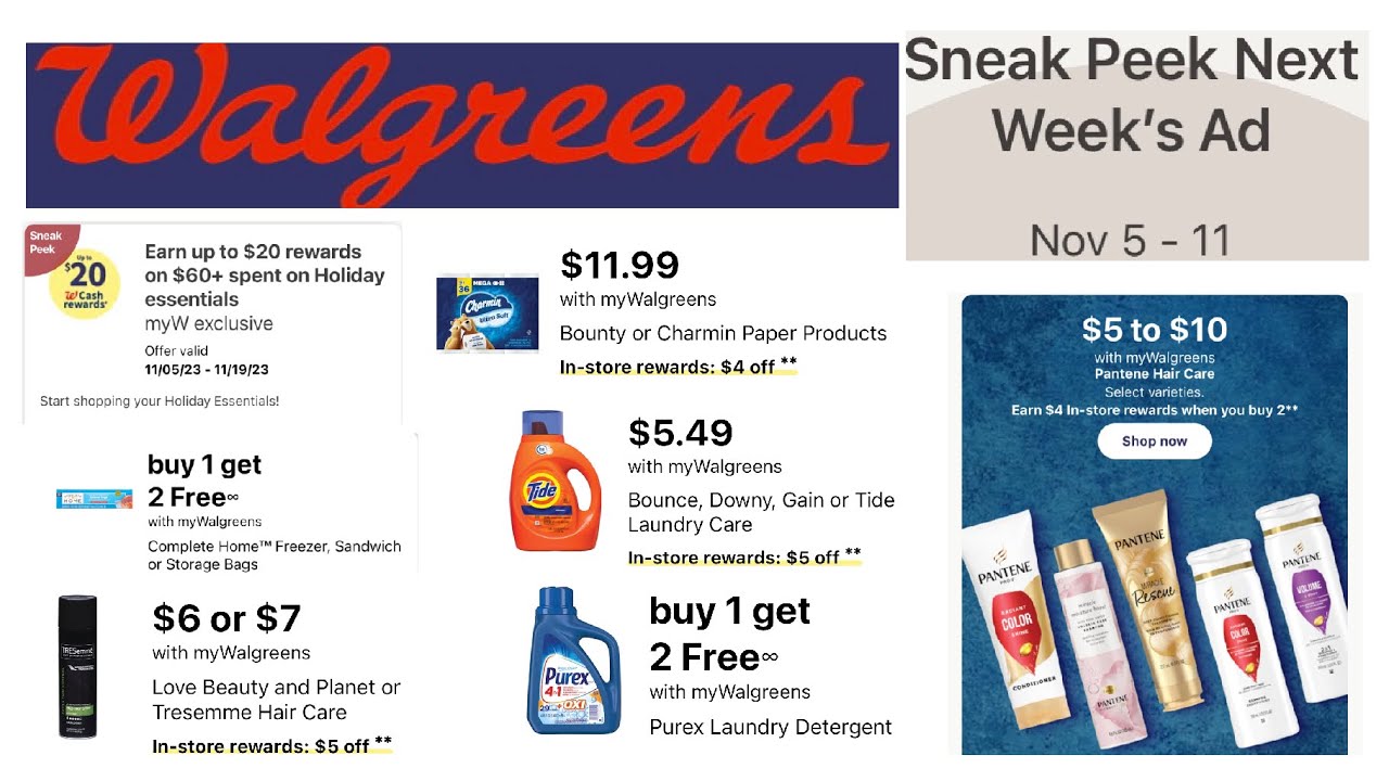 Walgreens Weekly Ad Preview 11/5 - 11/11 - YouTube