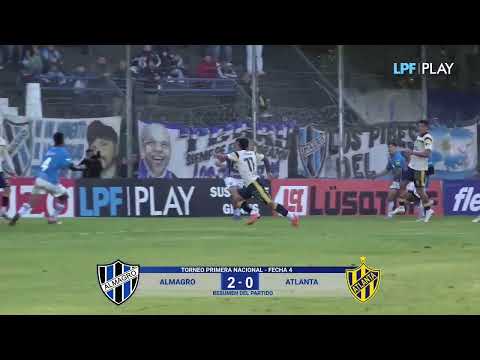 Fecha 4 (postergada) Almagro 2 - Atlanta 0 / resumen - highlights - Primera Nacional 2026