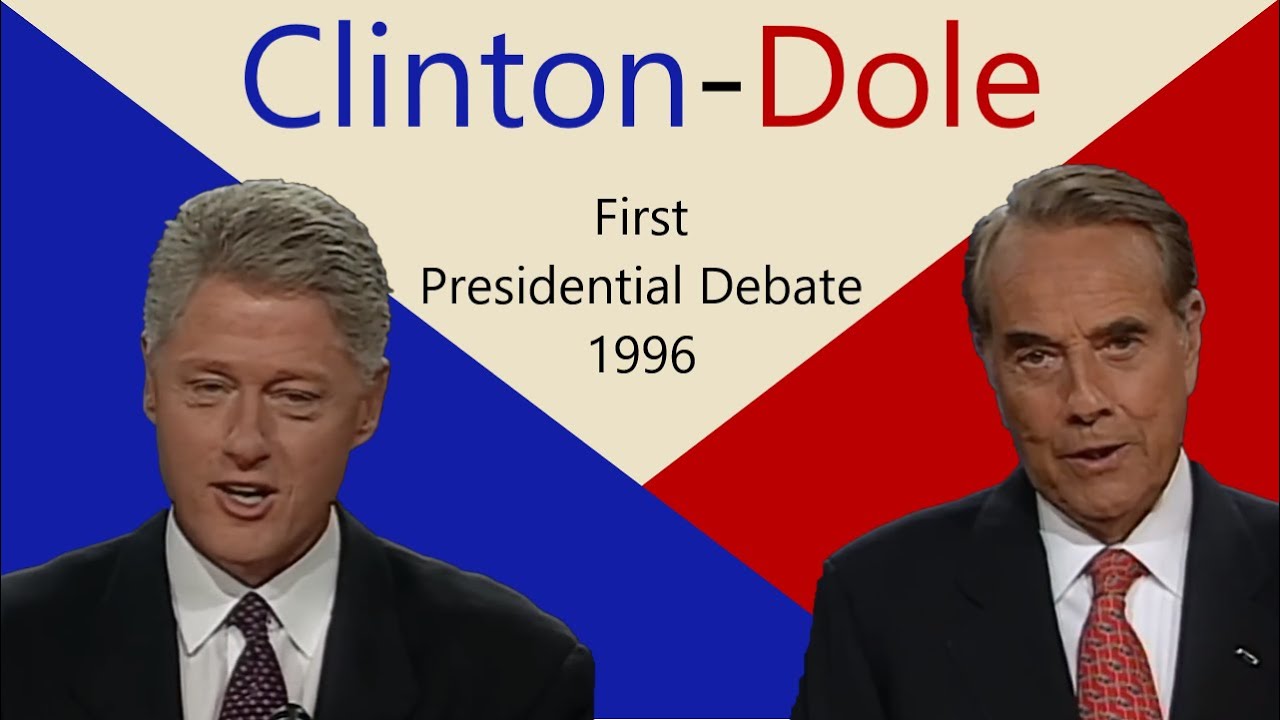 Clinton vs Dole: First 1996 Presidential Debate