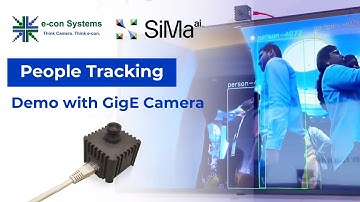 People tracking demo with e-con Systems’ GigE Camera at SiMa’s Technology Day