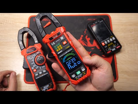 Тест, сравние и установка аккумулятора на Токовые клещи / мультиметр от GVDA GD168B