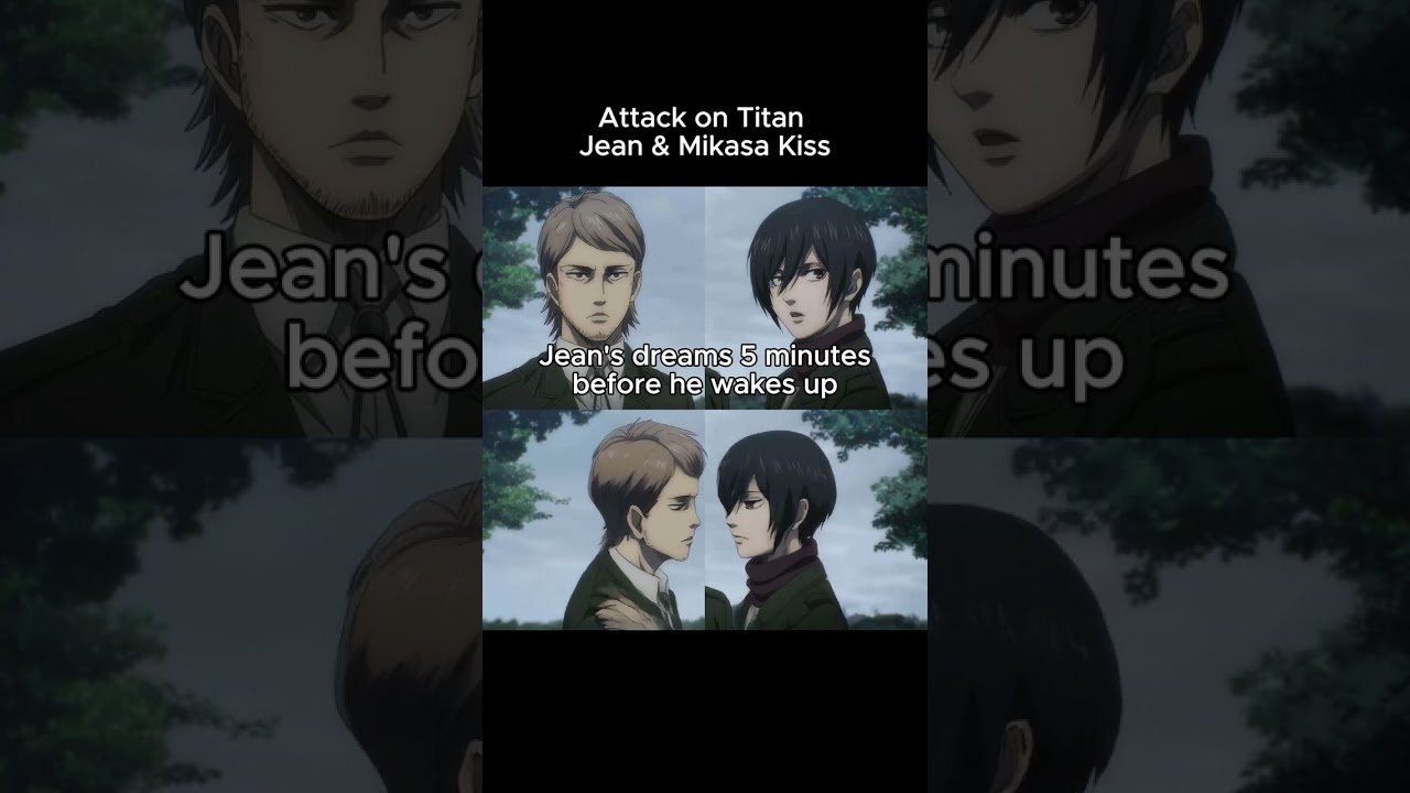 Attack On Titan Jean and Mikasa Kiss