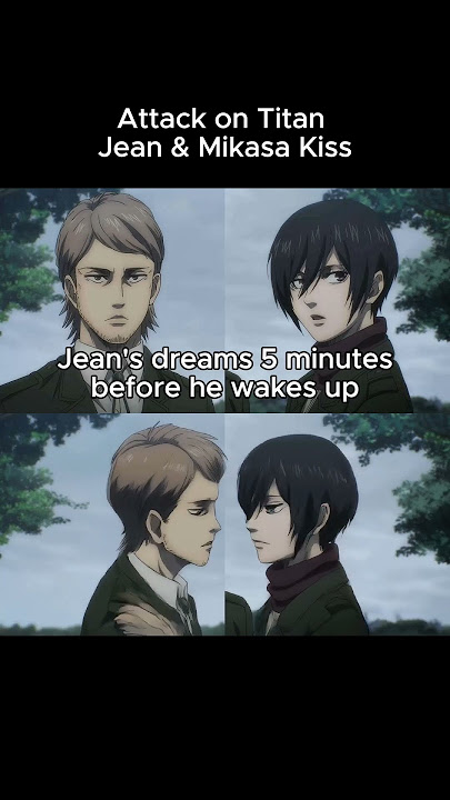 Attack On Titan Jean and Mikasa Kiss