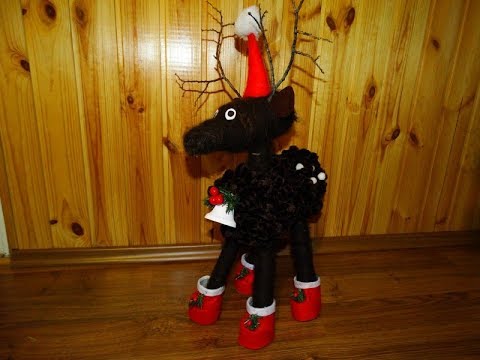 How to make a reindeer. Christmas craft idea. - YouTube