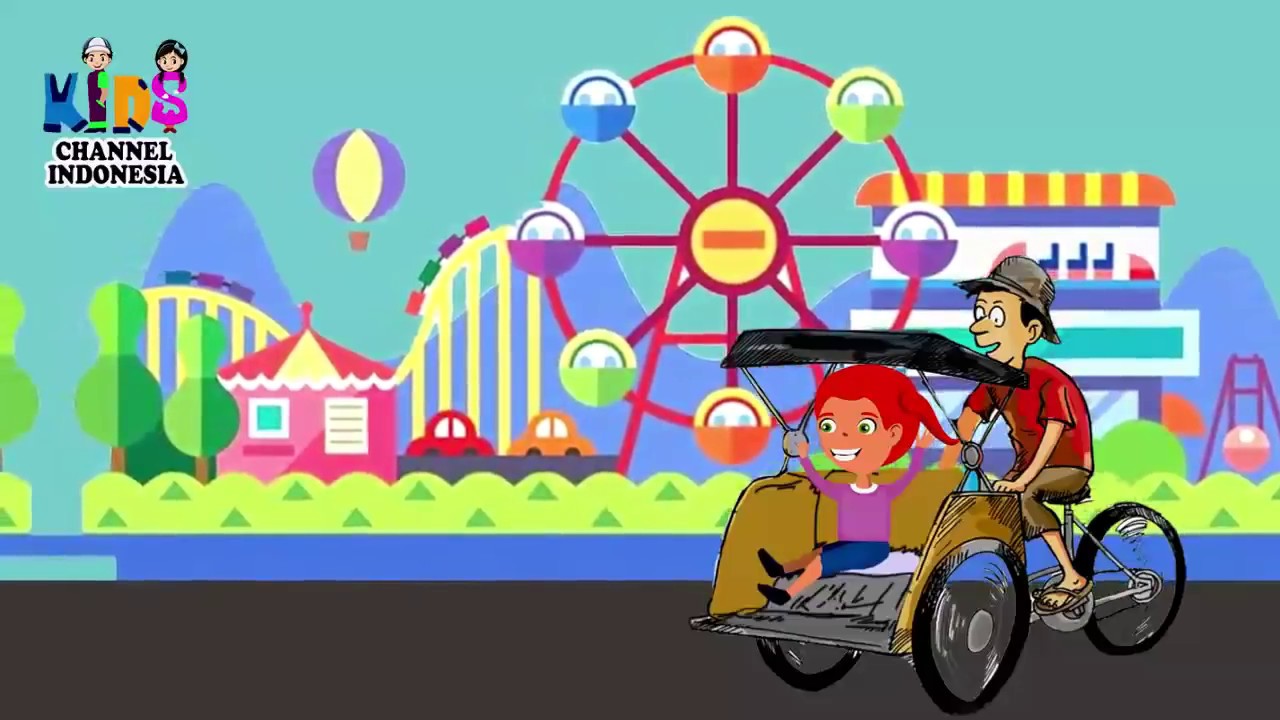 NAIK BECAK Kumpulan Animasi Lagu Anak Indonesia Populer NAIK BECAK Kumpulan Animasi Lagu Anak Indonesia Populer