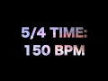 5 4 Time 150 BPM 