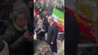 Outside the Embassy in London. Freedom for Iran! 🇮🇷