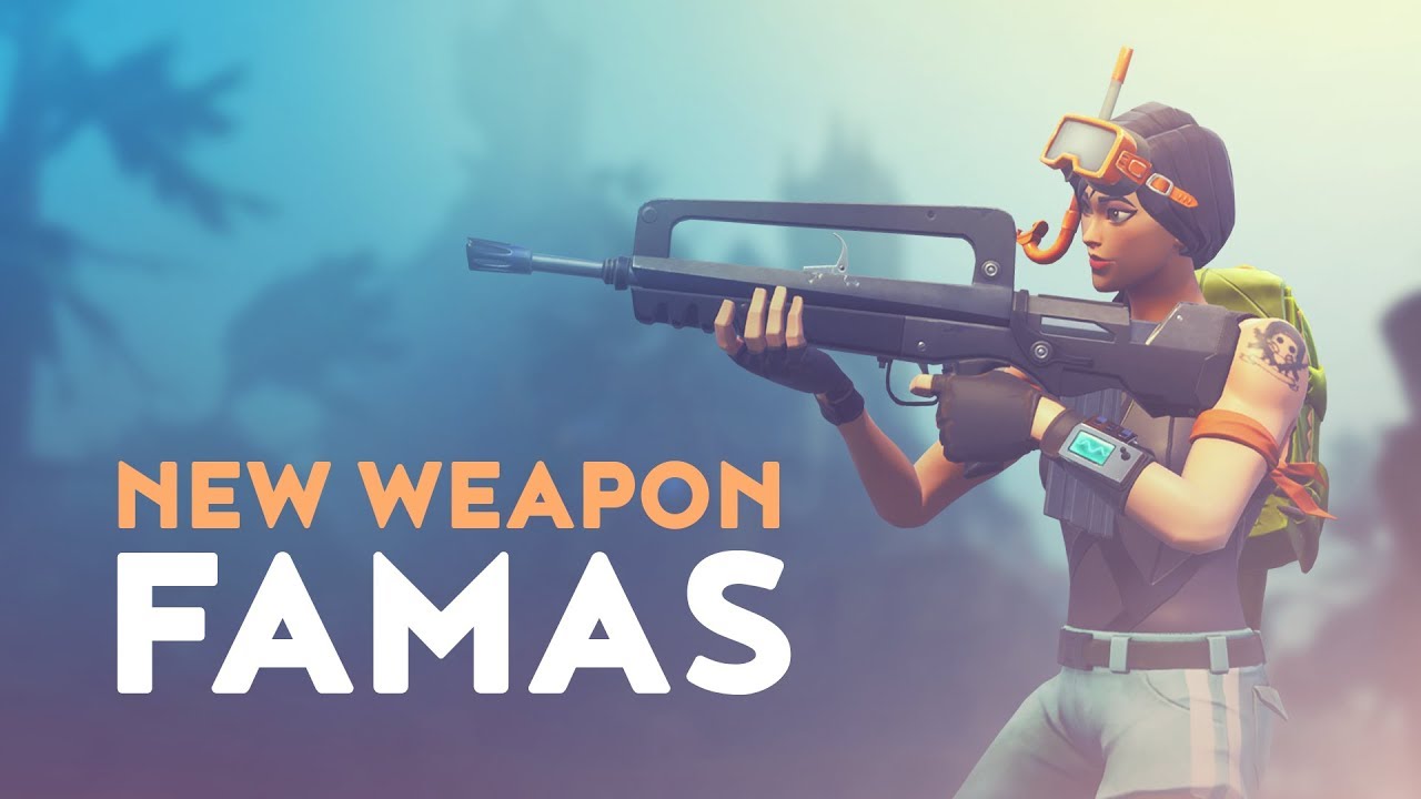 NEW LEGENDARY WEAPON FAMAS - BETTER THAN SCAR? (Fortnite Battle Royale)