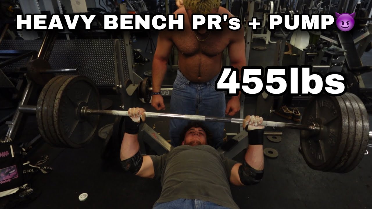 HEAVY BENCH PR'S + HOW TO GET A POWERLIFTING PUMP!! - YouTube