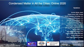 Condensed Matter in All the Cities 2020: Day 9