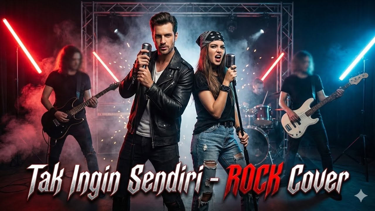 TAK INGIN SENDIRI - Dian Piesesha (ROCK COVER) + Lyrics Video