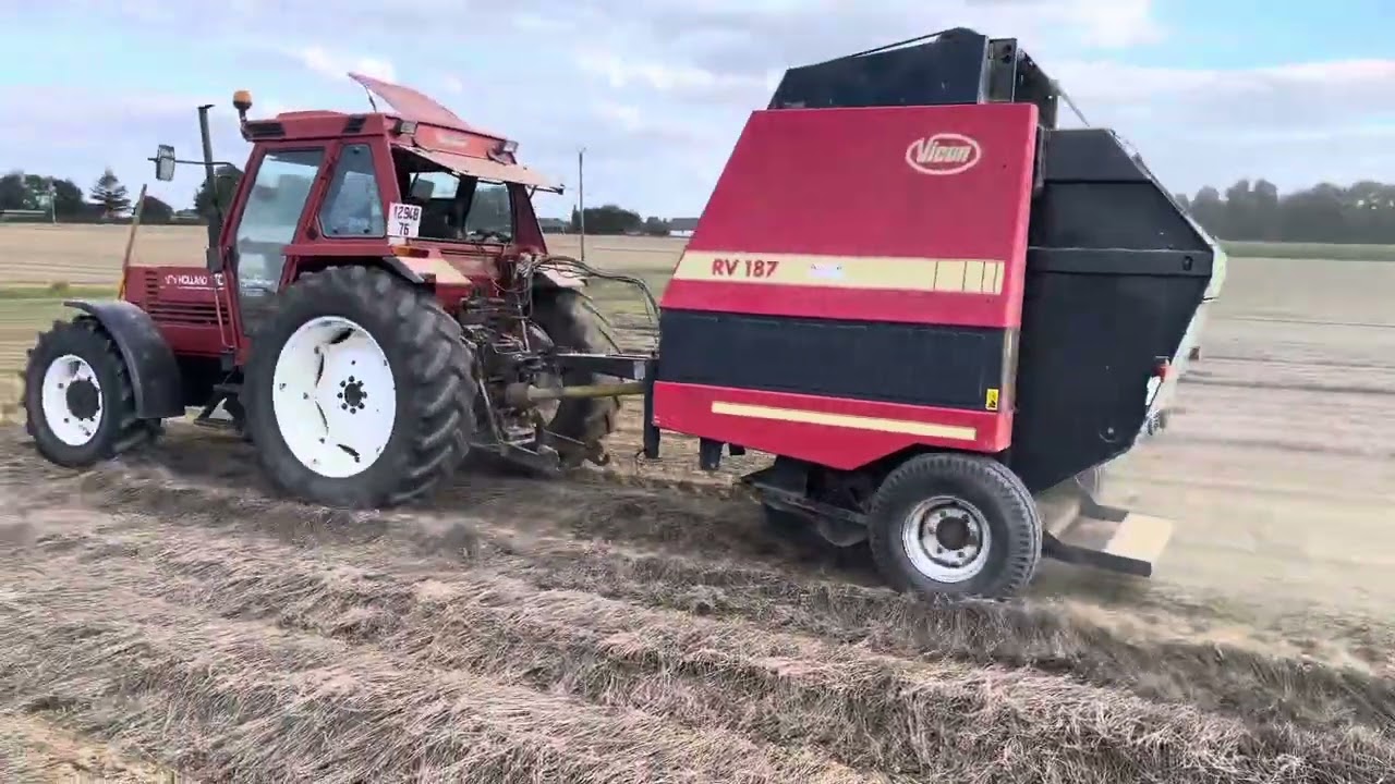 Enroulage et ramassage de lin 2024 100% new Holland et bobcat