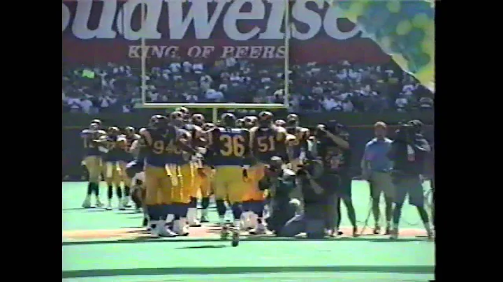 St Louis Rams first game in 1995 sights and sounds...
