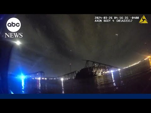 New video of the emergency response moments after Francis Key Bridge disaster