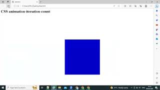 CSS animation-iteration-count