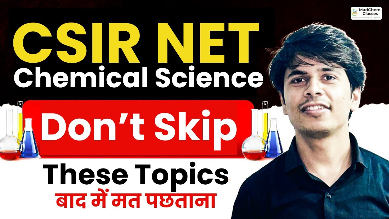 CSIR NET Chemical Science Most Important Topics | CSIR NET June 2025 ...