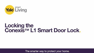 Locking the Conexis® L1 Smart Door Lock