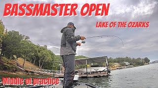 Bassmaster Open middle of practice for Lake of the Ozarks (Bites are easy)