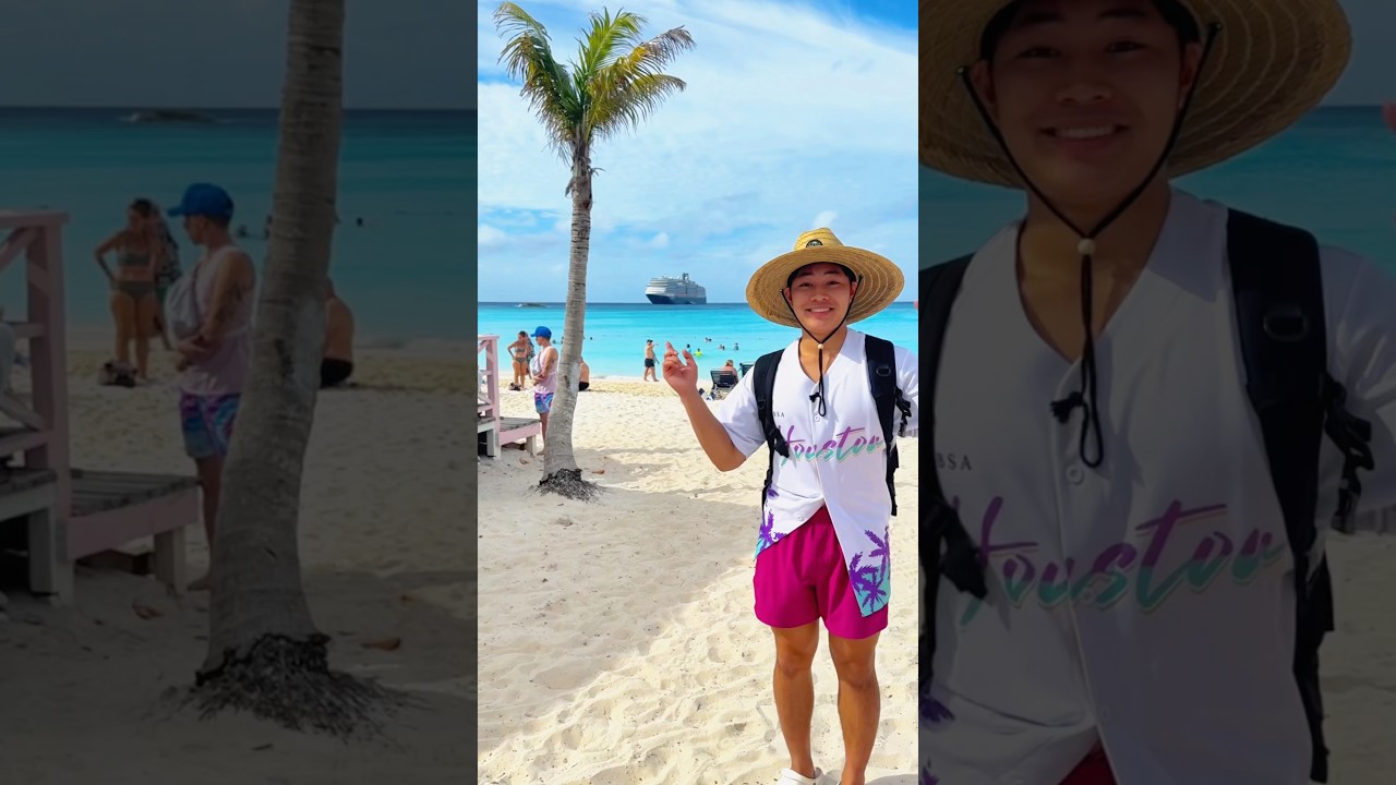 Everything I ate on a PRIVATE ISLAND 🌴#foodnoob #thefoodnoob #cruise #privateisland
