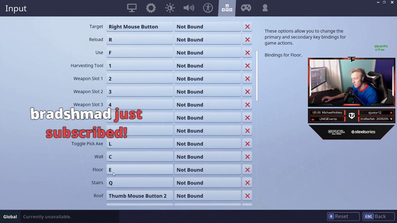 Tfue New Fortnite Keybinds 2020!! - YouTube