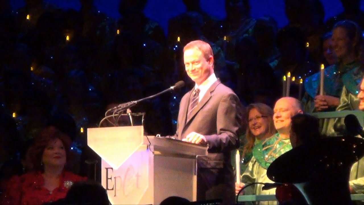 christmas story for kids Epcot Candlelight Processional 2013 Narrated by Gary Sinise NEW Opening Mentions Walt Disney