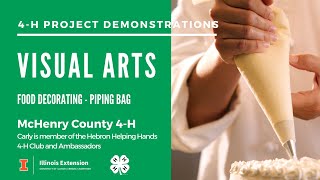 4-H Visual Arts Project - Food Decorating, Piping Bag Assembly