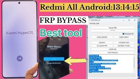 Best tool FCK & Redmi all Android 13:14:15:frp Bypass// redmi Android 15 FRP tool 🔥 redmi google byp