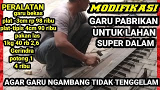 Modified tractor harrows, for deep land so that it doesn't sink