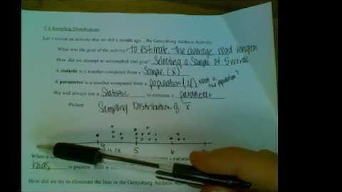 AP STATS 7.1 Sampling Distributions