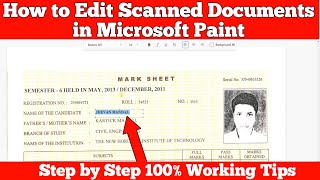 How to Edit Scanned Document in Microsoft Paint screenshot 3