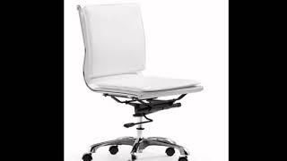 White leather office chair - how to clean chair| stylish modern
interior
