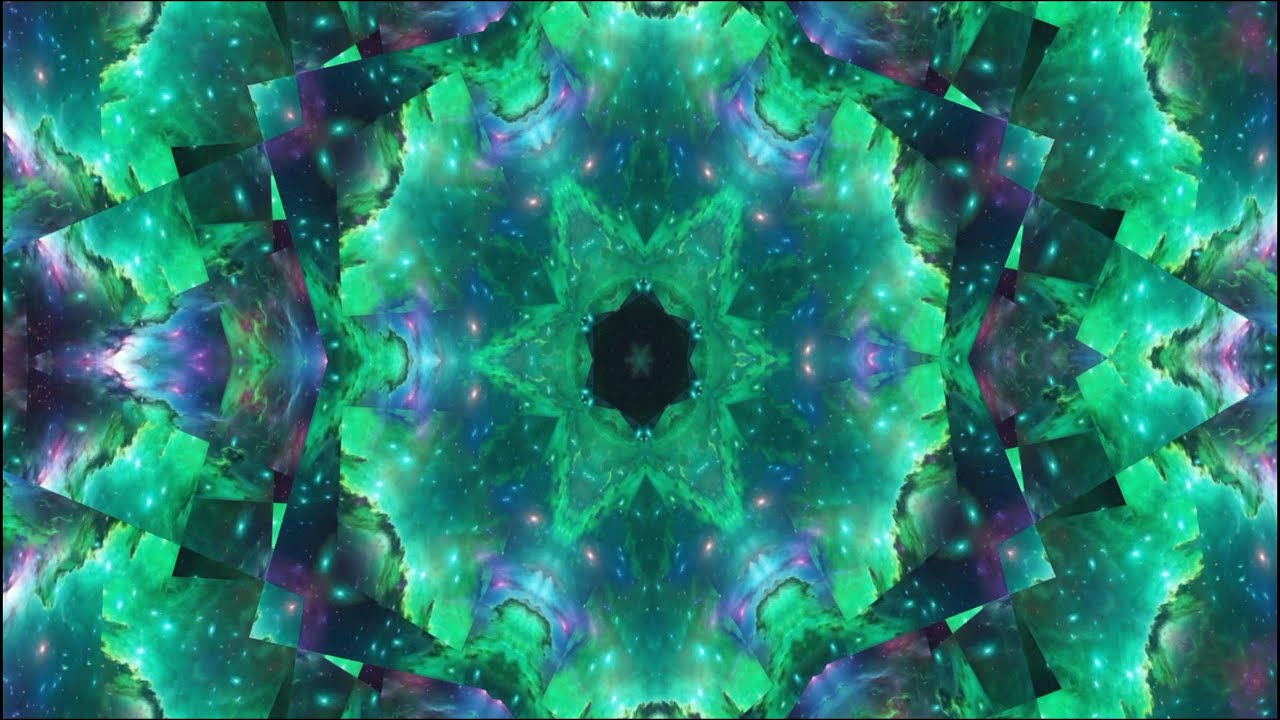 Trippy Galaxy Psychedelic Mandala Meditation Visual 🌈⃤ ॐ 