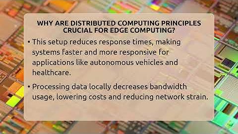 Why Are Distributed Computing Principles Crucial For Edge Computing? - Talking Tech Trends