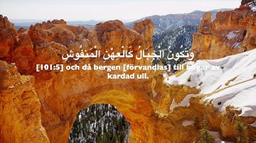 101. Al-Qari'ah, Svenska,  Ahmed Al-Nufays,   سورة القارعة