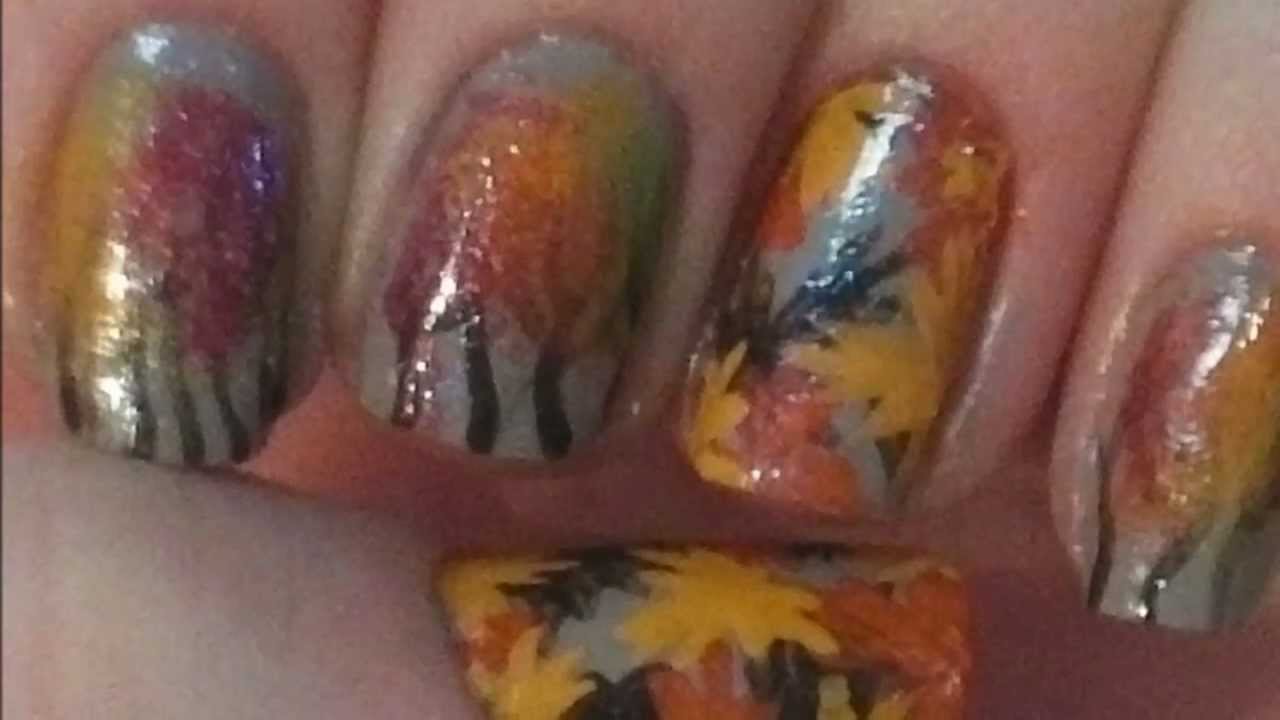 9. "Autumnal Accents" Nail Art Tutorial - wide 10