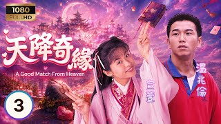 TVB時装劇集 | 天降奇緣 03/20 | 宣萱(小紅娘)奉命下凡，溫兆倫(丁長安)闖禍連連 | 溫兆倫 | 宣萱 | 郭藹明 | 粵語中字 | 1995