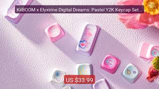 KiiBOOM x Elyxirine Digital Dreams: Pastel Y2K Keycap Set 144 ... — Best Buy 2026 | Great Quality!