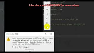 Android Studio Error | Could Not Automatically Detect Adb Binary | Custom Path-Edit