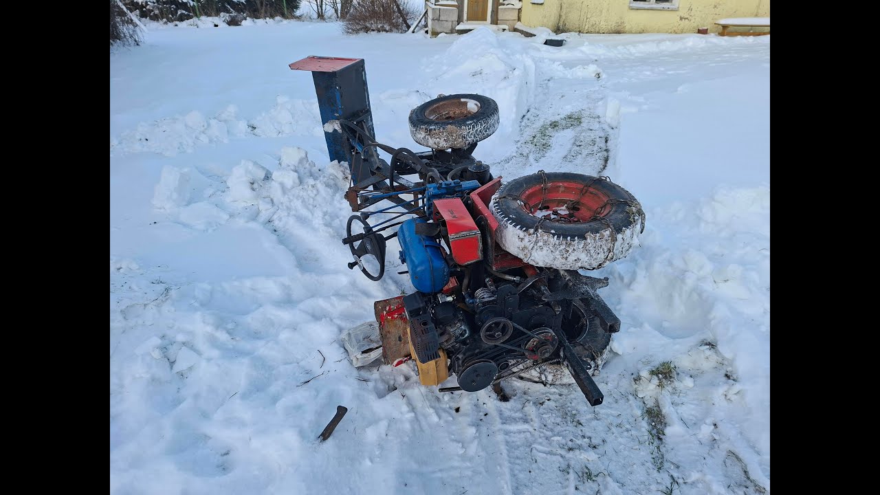 Iseehitatud traktor frontaallaaduriga / Homemade tractor with front loader:)