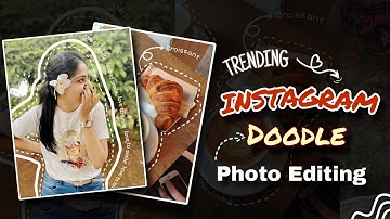 Trending Doodle Outline in photos 🌸 || Beginner Level || Part-2