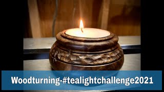 Woodturning-#tealightchallenge2021