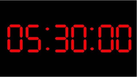 5 hour and 30 minute Alarm Clock - 5.5 Hour Countdown with Loud Alarm