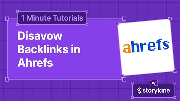 How To Disavow Backlinks in Ahrefs | 1-Minute Tutorials