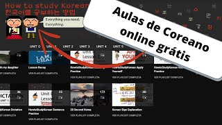 Site para aprender Coreano online gratis