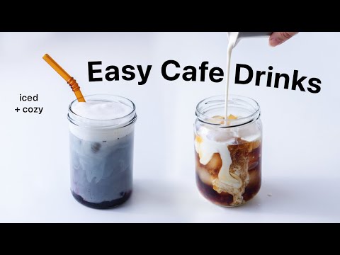 Making Cafe Style Drinks at Home without fancy equipment, vegan