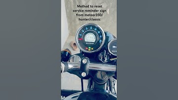 Method to reset service reminder sign from meteor350.#shorts #shortvideo #royalenfield #meteor
