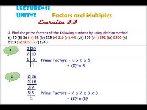 Math6 lecture 41 exercise 3.3 - YouTube