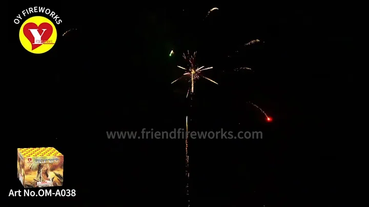 Art No: OM-A038  1.2 inch 20 Shots Cake Fireworks From Liuyang Factory