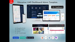LTR & RTL Mini Sidebar Dashboard Design in Light & Dark – EduAdmin screenshot 5